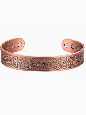 Intelligent Living Copper Magnetic Therapy Bracelet - Tree Of Life